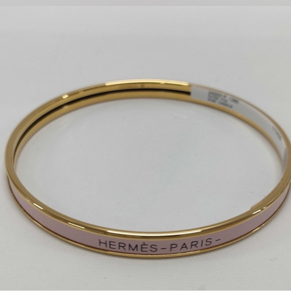 Hermes Uni Bangle Bracelet in pink Brand New and Full Set